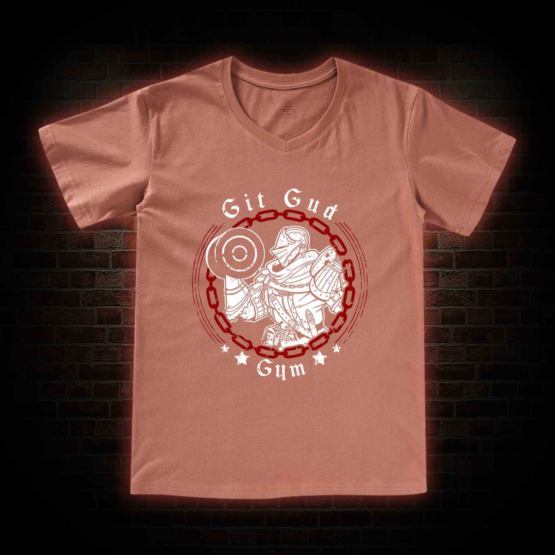 Git Gud Gym V-Neck Classic T-Shirt