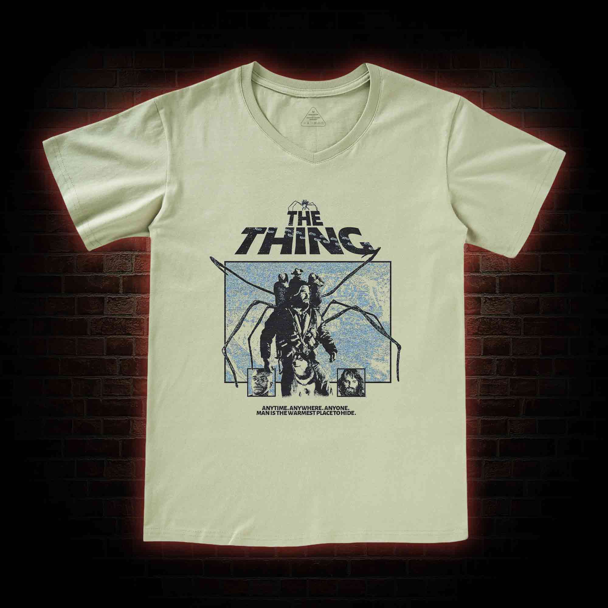 Man Is The Warmest Place To Hide V-Neck Classic T-Shirt