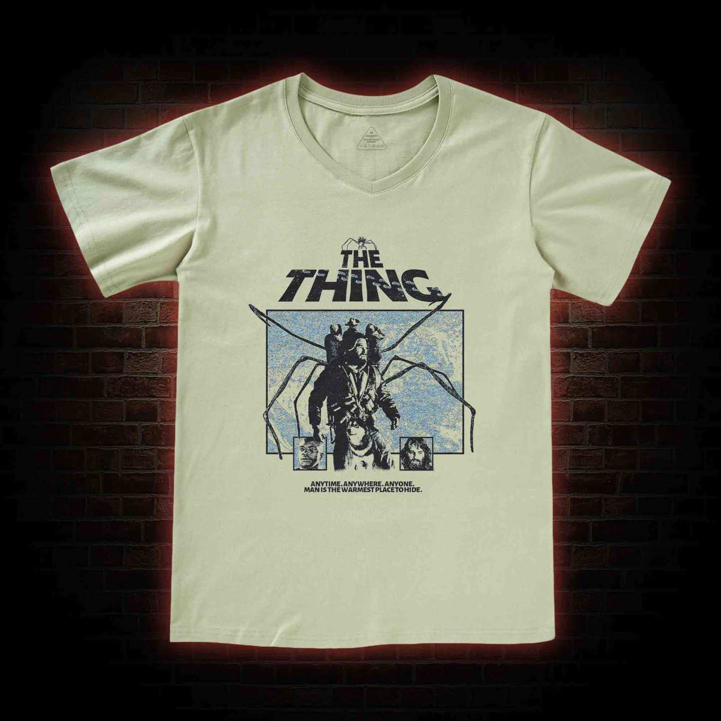 Man Is The Warmest Place To Hide V-Neck Classic T-Shirt