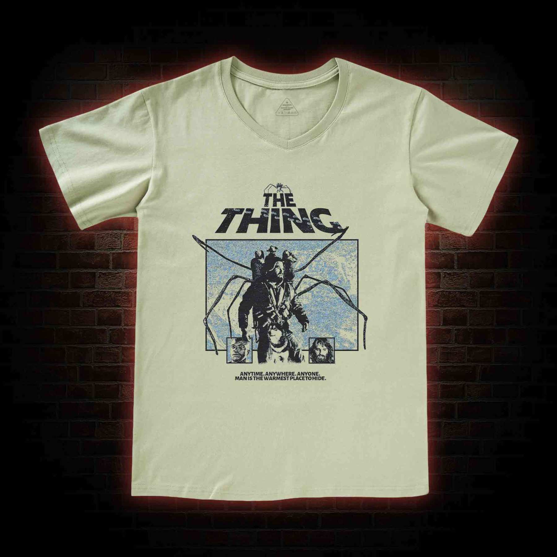 Man Is The Warmest Place To Hide V-Neck Classic T-Shirt