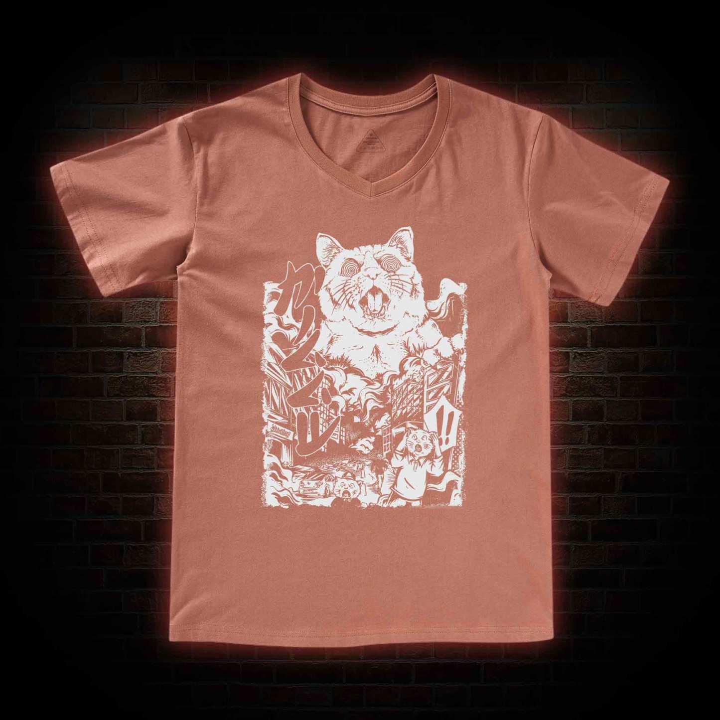 Monster Cat V-Neck Classic T-Shirt