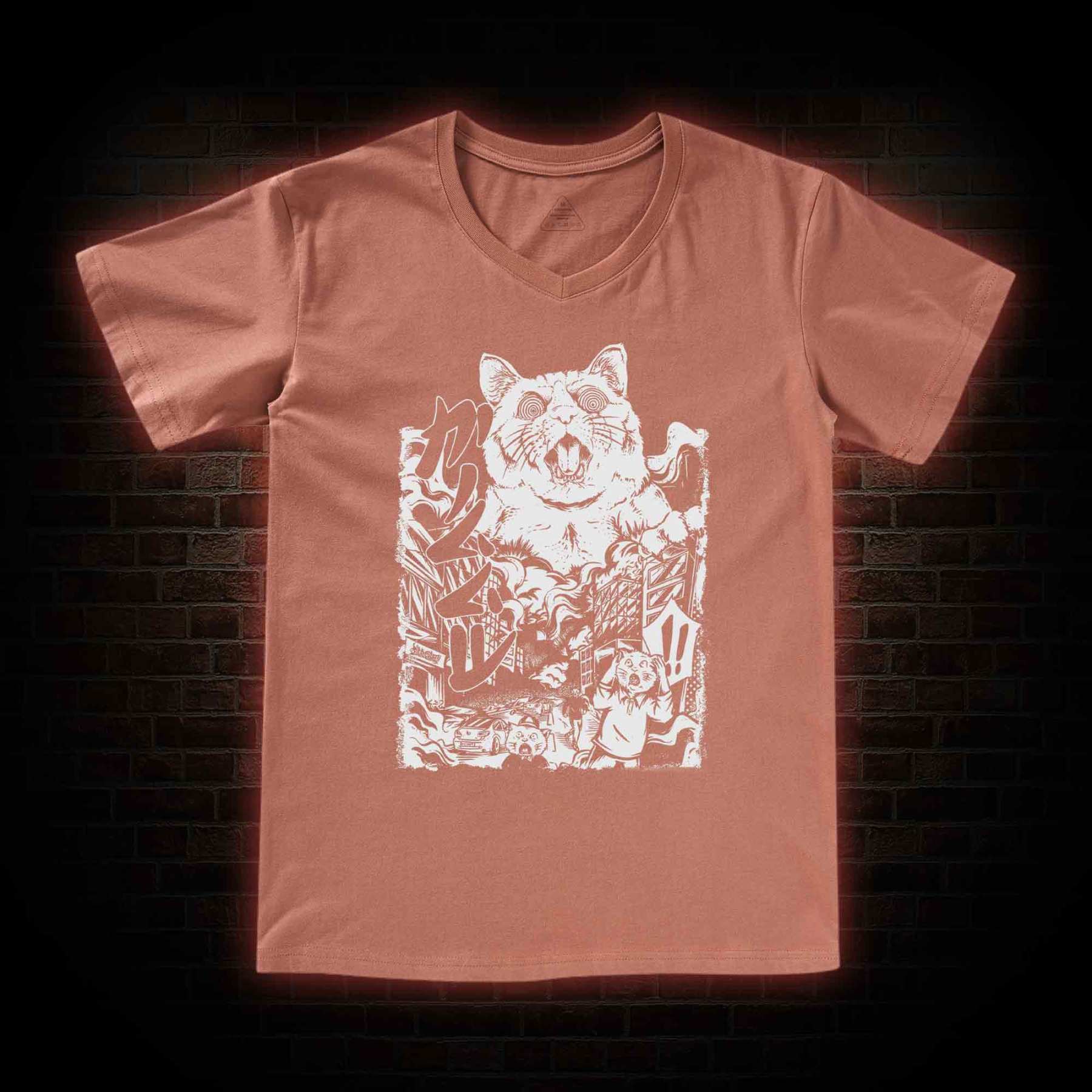Monster Cat V-Neck Classic T-Shirt