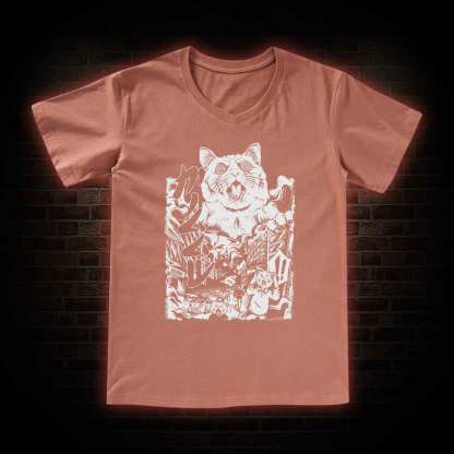 Monster Cat V-Neck Classic T-Shirt