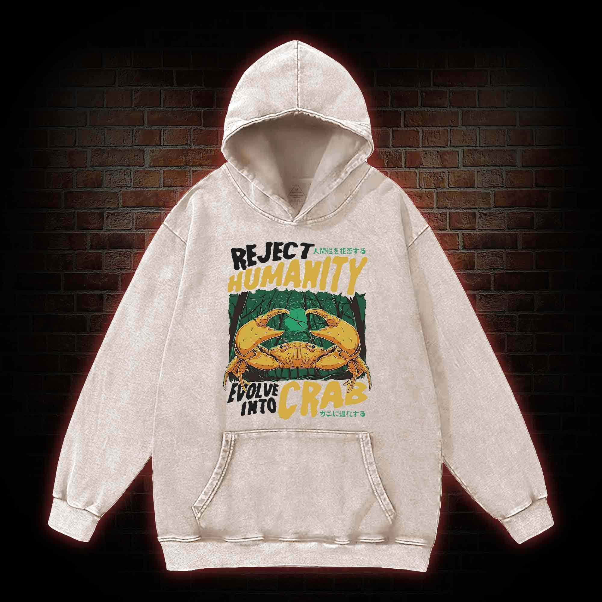 Reject Humanity Crab Washed Hoodie