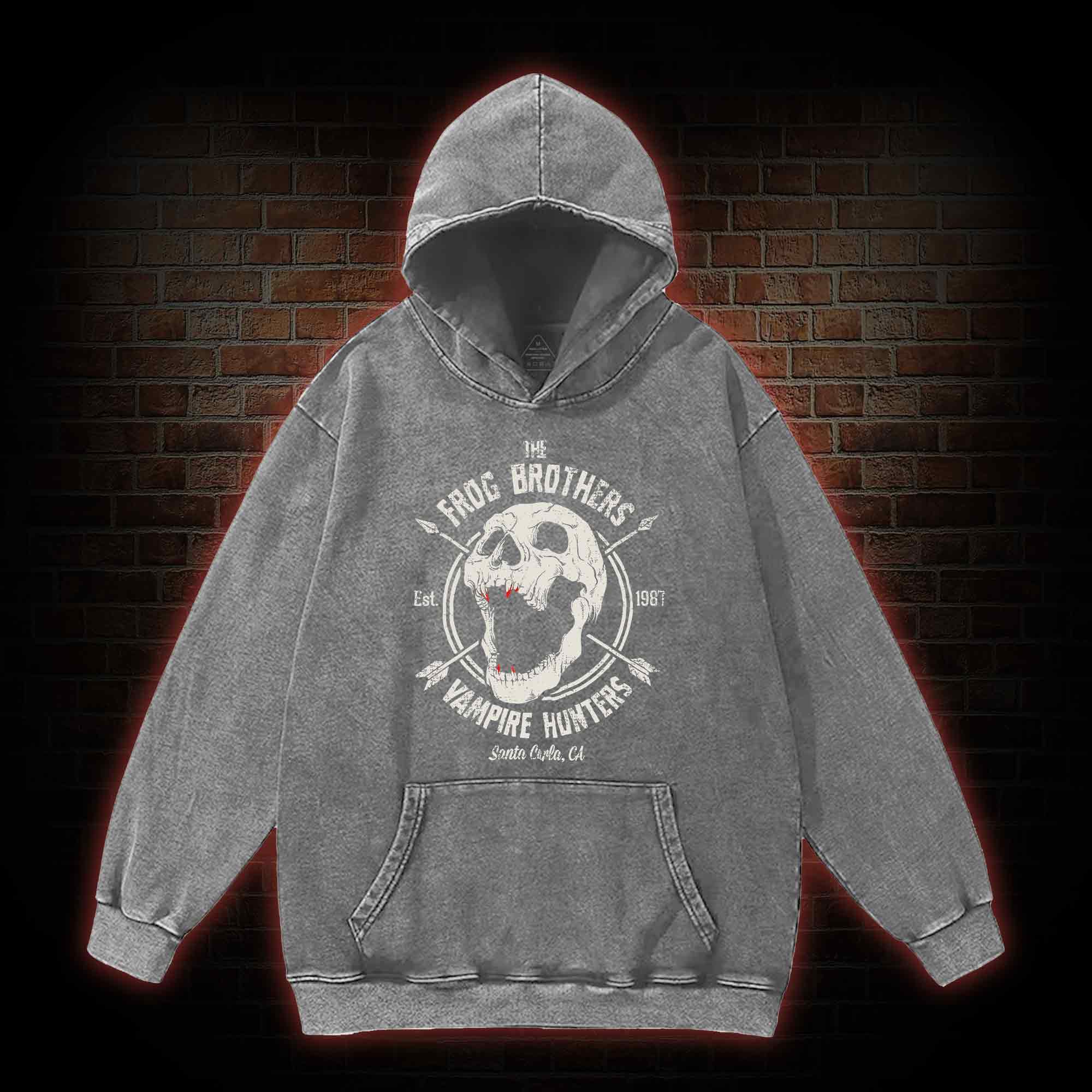Vampire Hunters Washed Hoodie