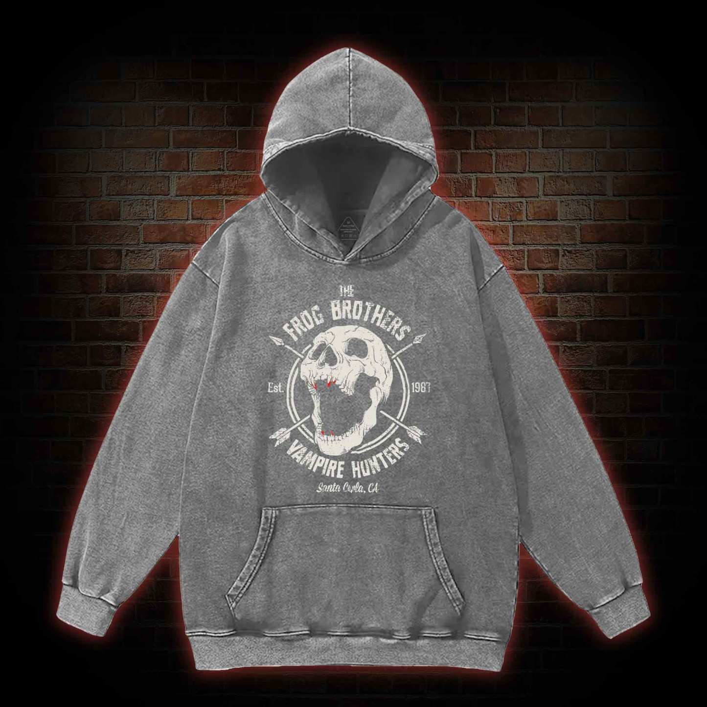 Vampire Hunters Washed Hoodie