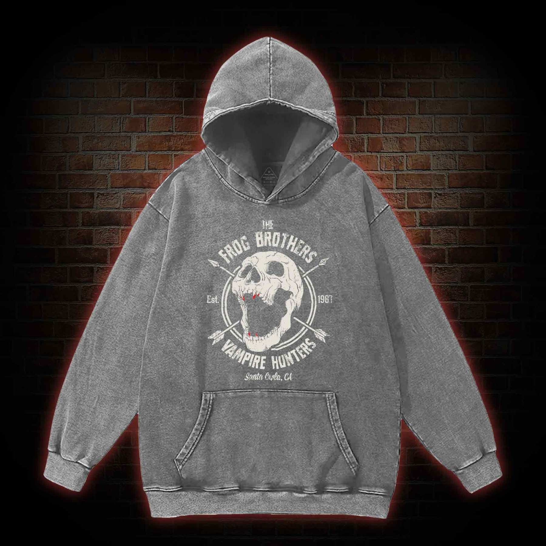 Vampire Hunters Washed Hoodie