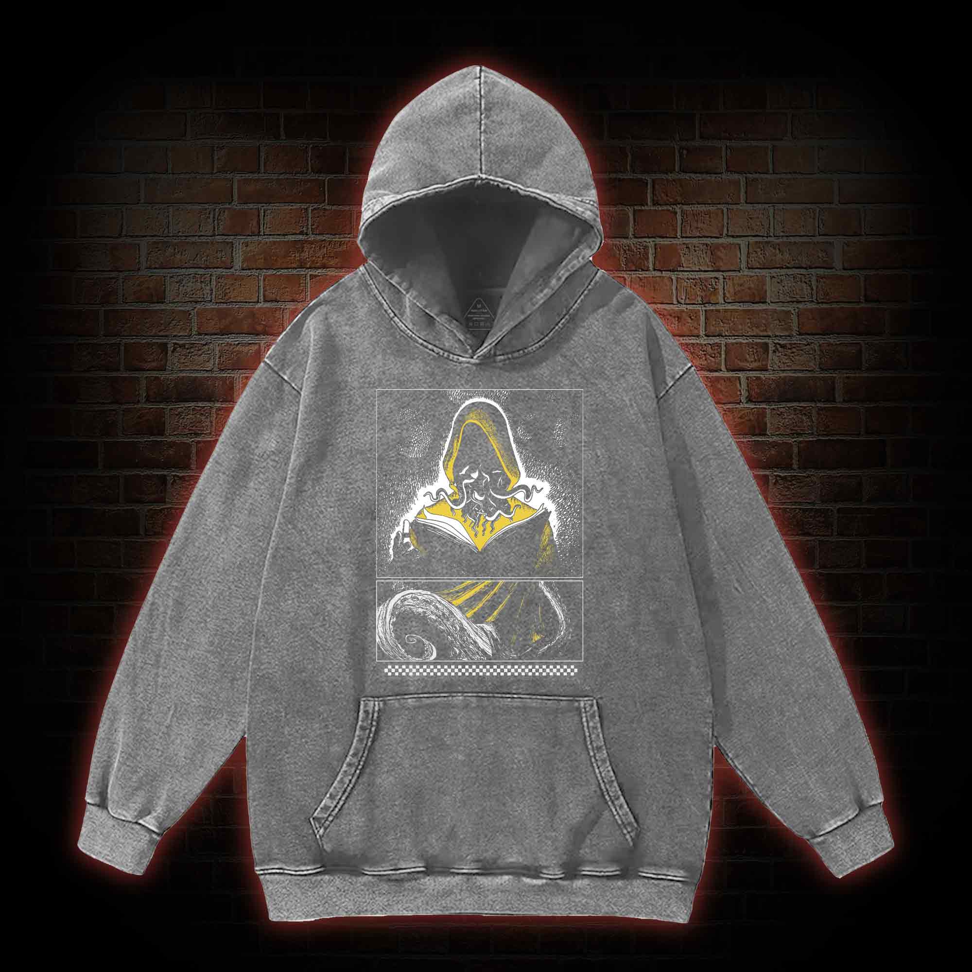 Yellow Sign Washed Hoodie