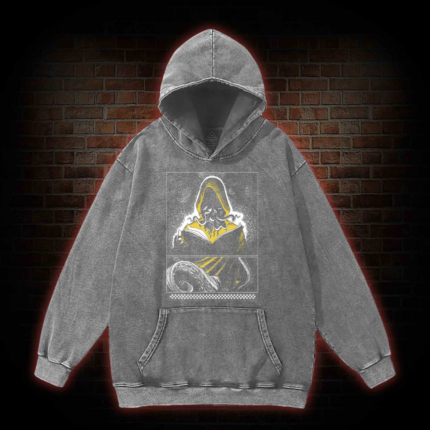 Yellow Sign Washed Hoodie