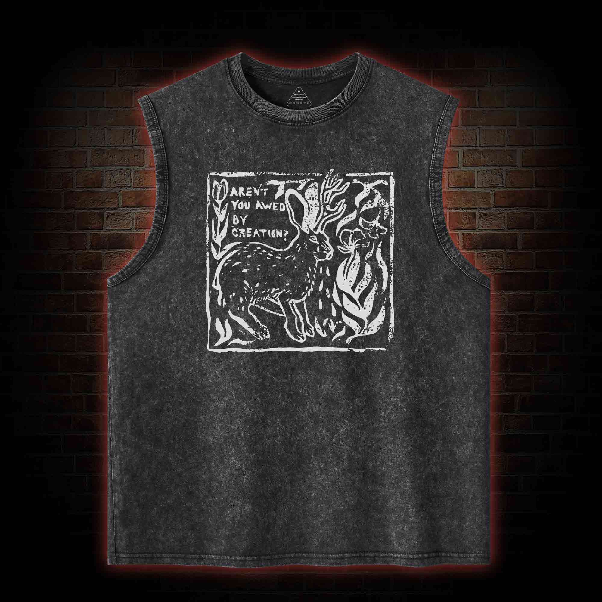 Aren't You Awed by Creation Washed Tank Top