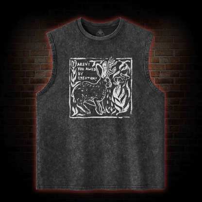 Aren't You Awed by Creation Washed Tank Top