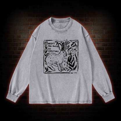 Aren't You Awed by Creation Washed Long-Sleeve T-shirt