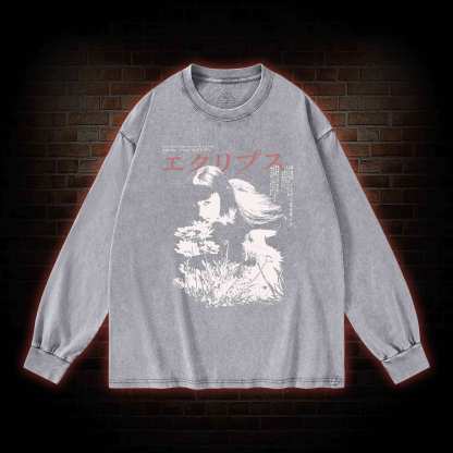 Weird Girl Washed Long-Sleeve T-shirt