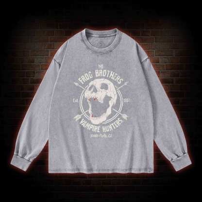 Vampire Hunters Washed Long-Sleeve T-shirt