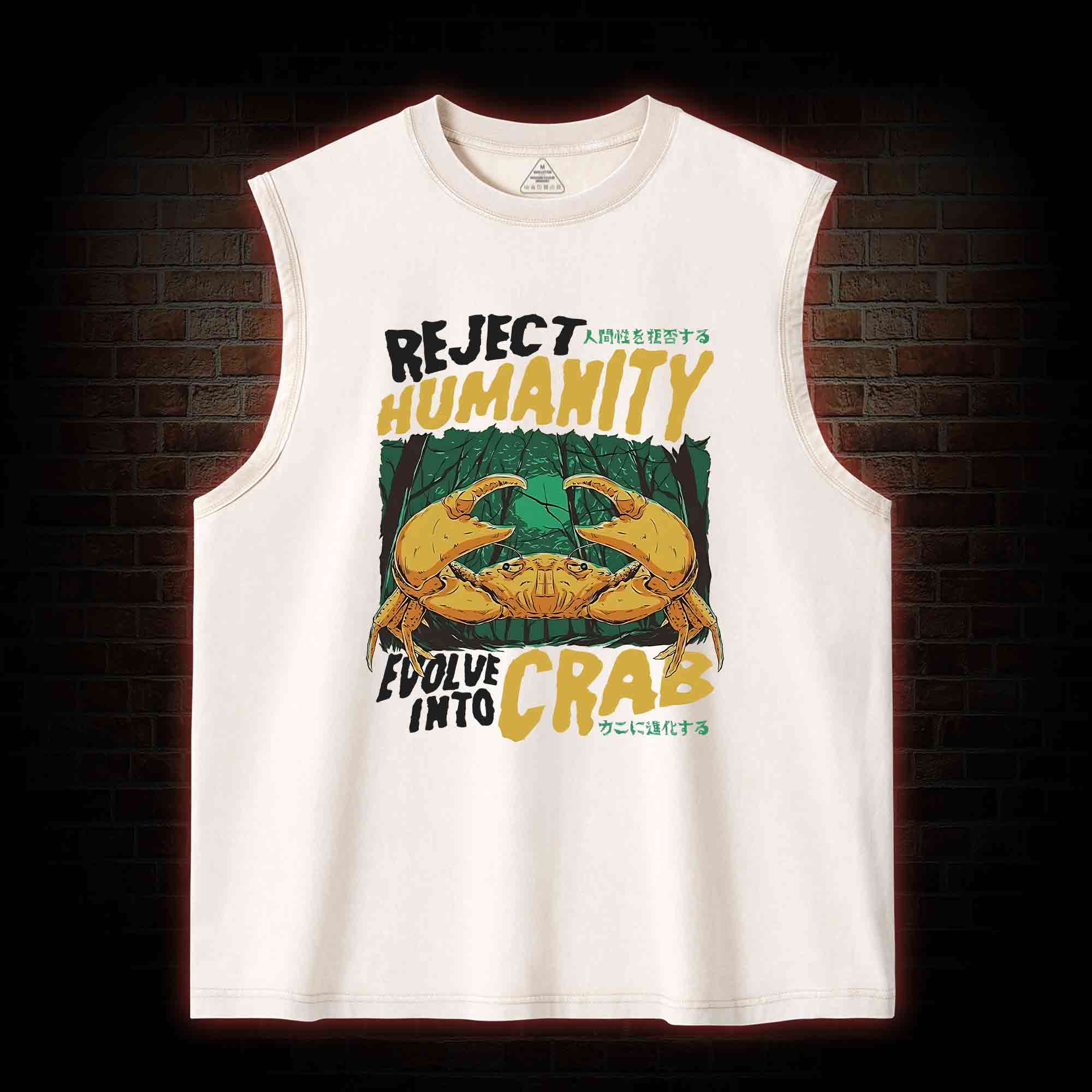 Reject Humanity Crab Washed Tank Top