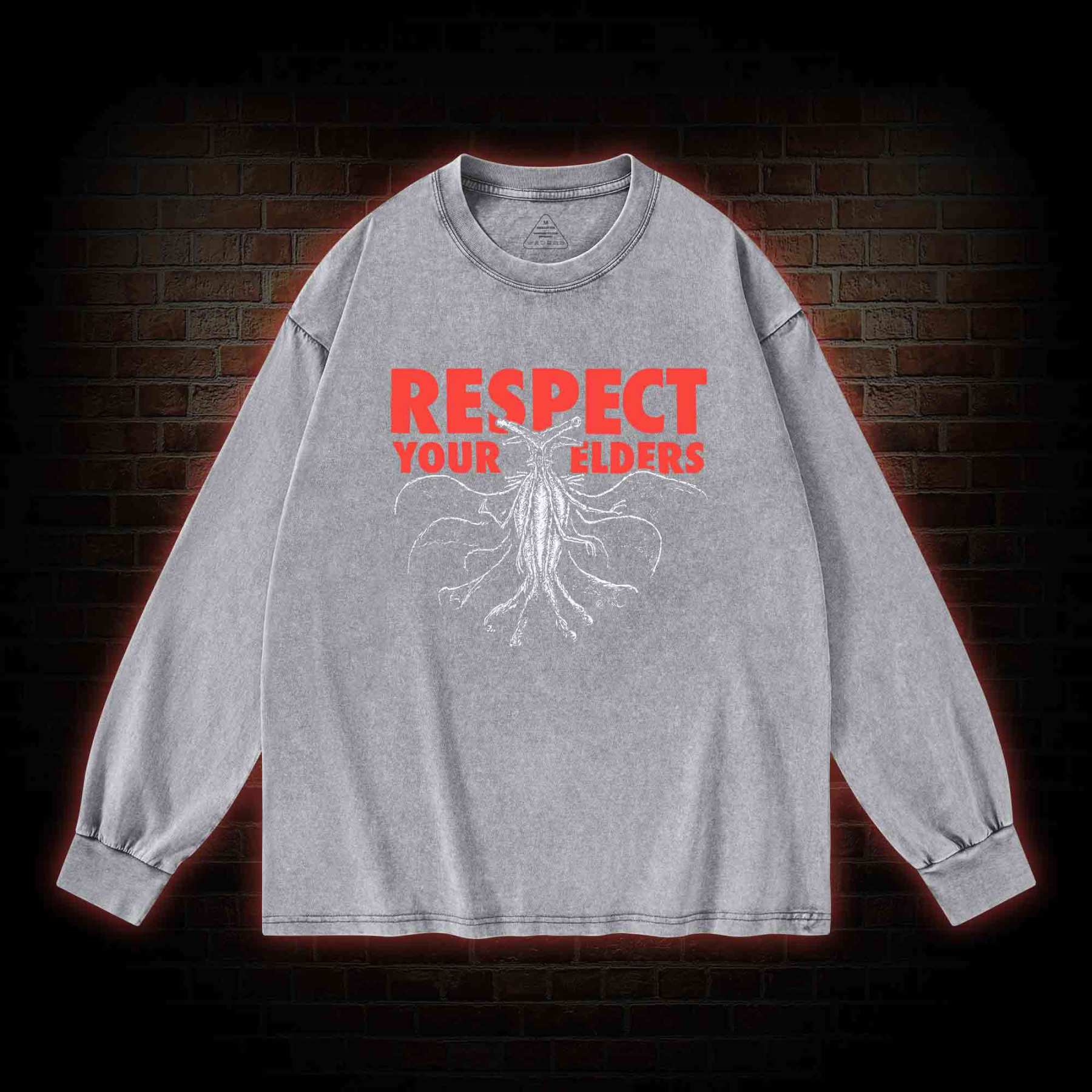 Respect Your Elders Washed Long-Sleeve T-shirt