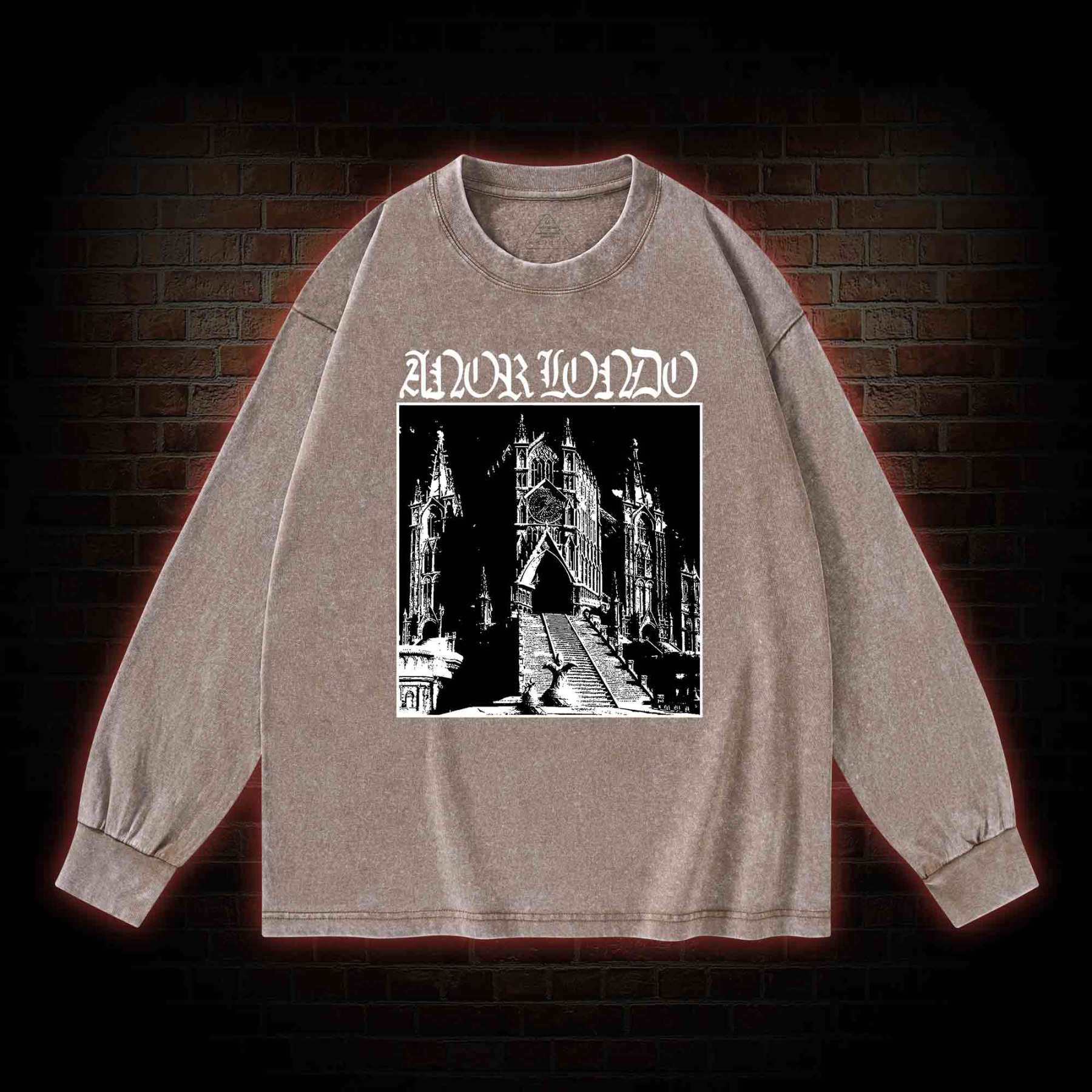 Abandoned Lost City Washed Long-Sleeve T-shirt