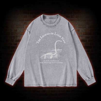 Loch Ness Monster Washed Long-Sleeve T-shirt