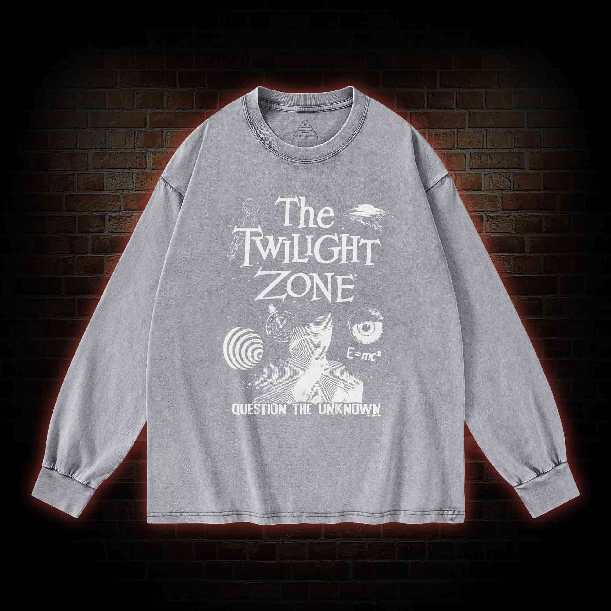 Question the Unknown Washed Long-Sleeve T-shirt