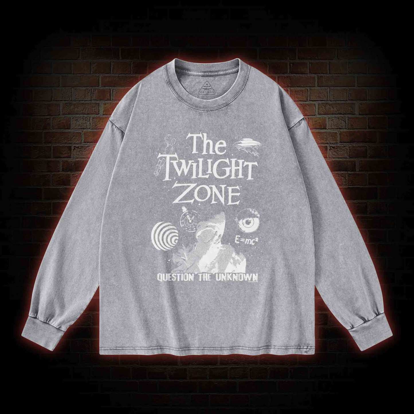 Question the Unknown Washed Long-Sleeve T-shirt