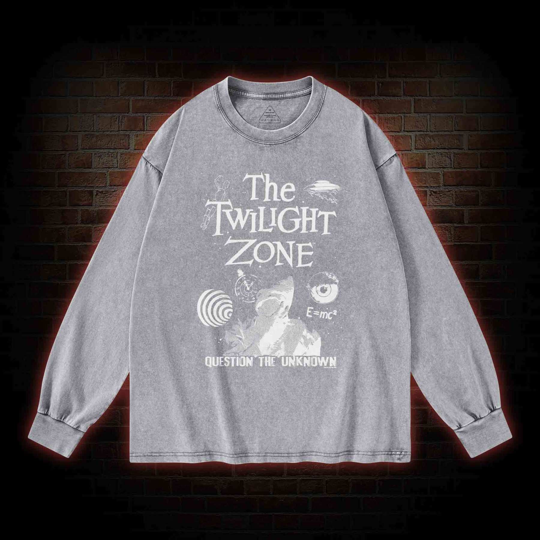 Question the Unknown Washed Long-Sleeve T-shirt