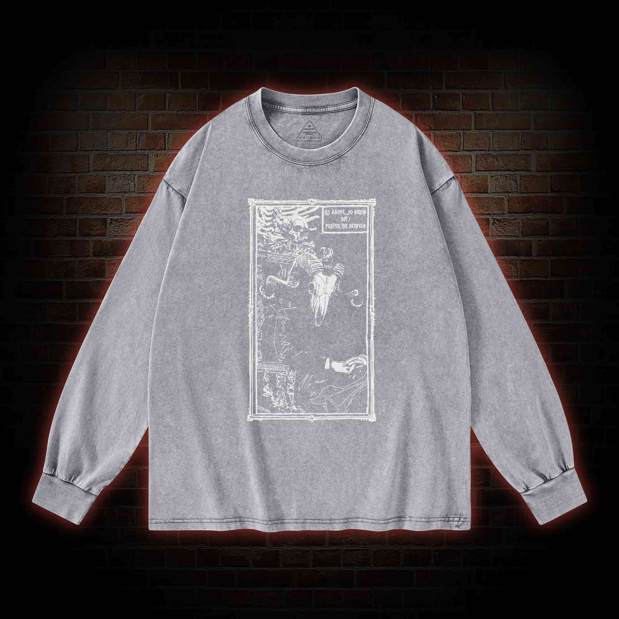Rule in Hell Washed Long-Sleeve T-shirt