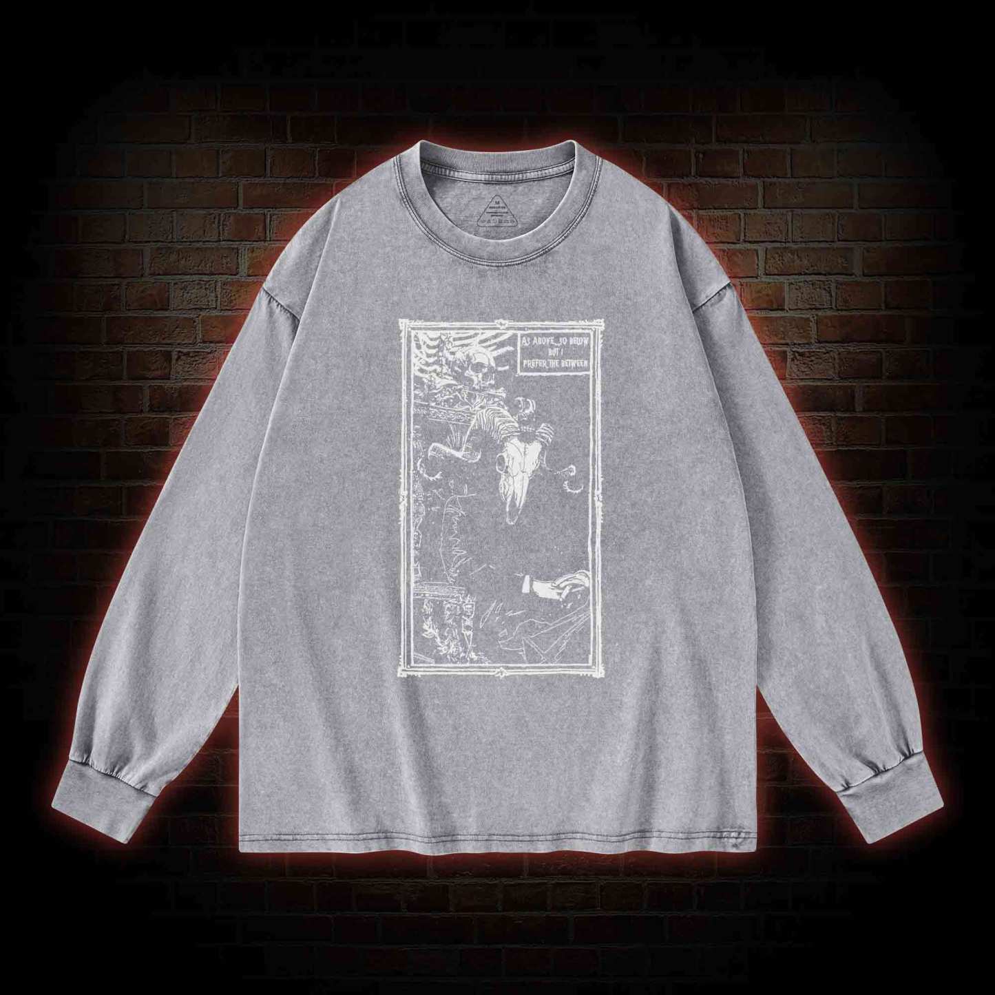 Rule in Hell Washed Long-Sleeve T-shirt