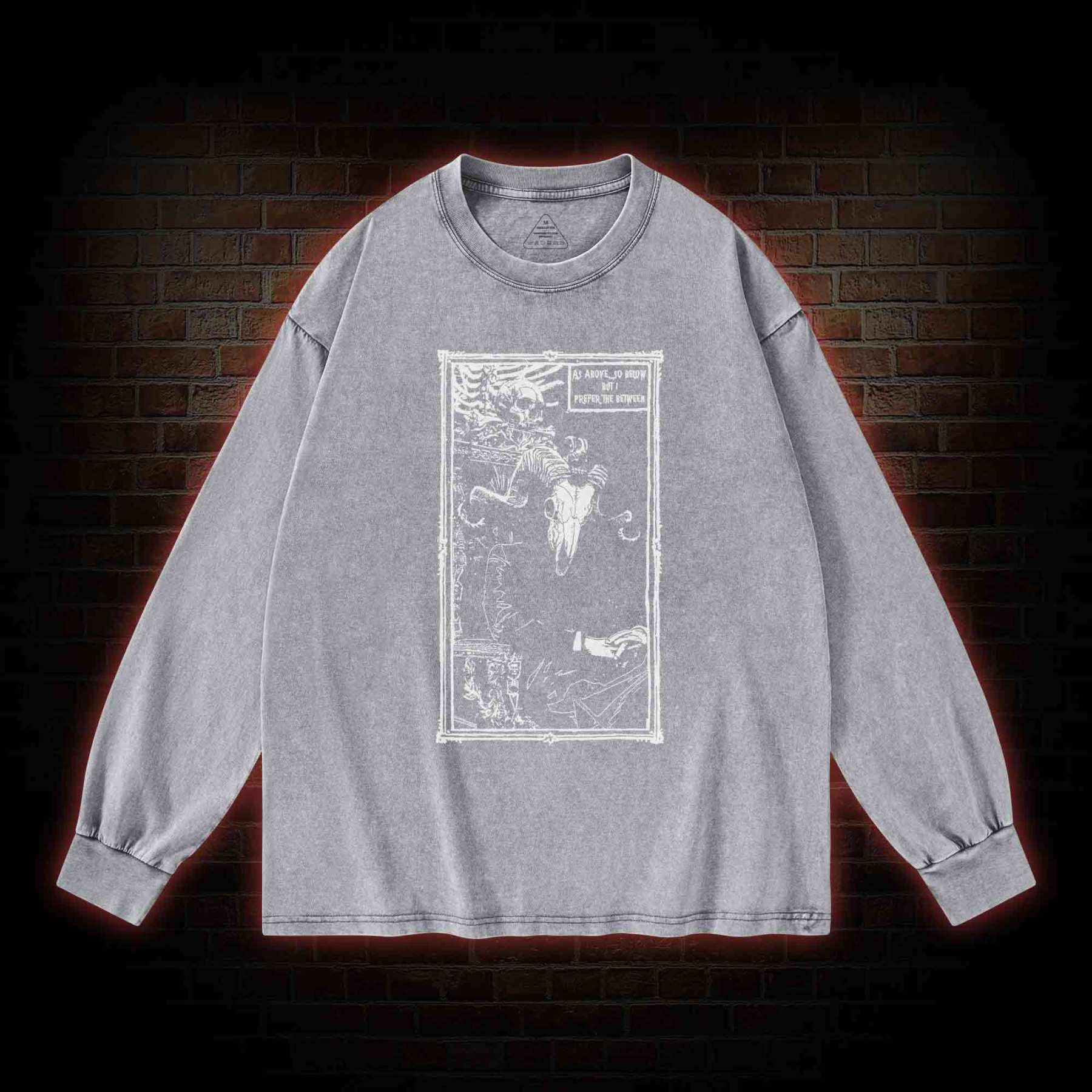 Rule in Hell Washed Long-Sleeve T-shirt