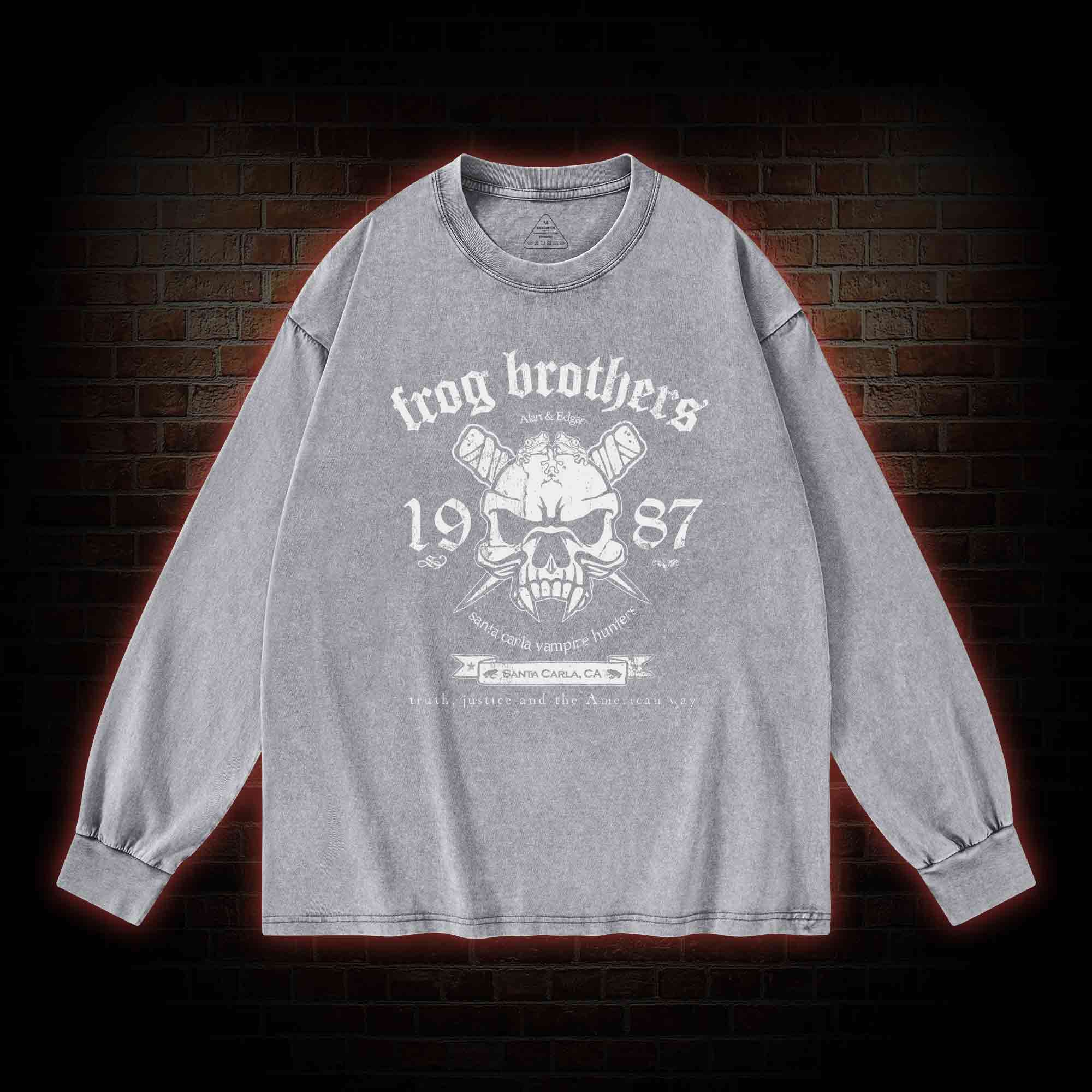 Frog Brothers Washed Long-Sleeve T-shirt