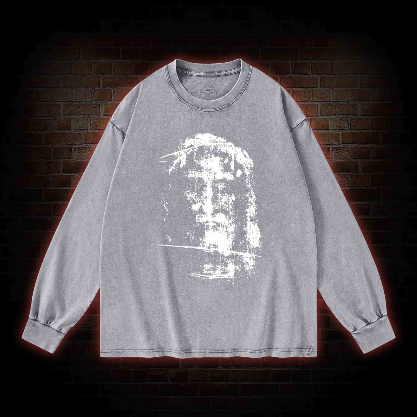 Jesus Christ Face Washed Long-Sleeve T-shirt