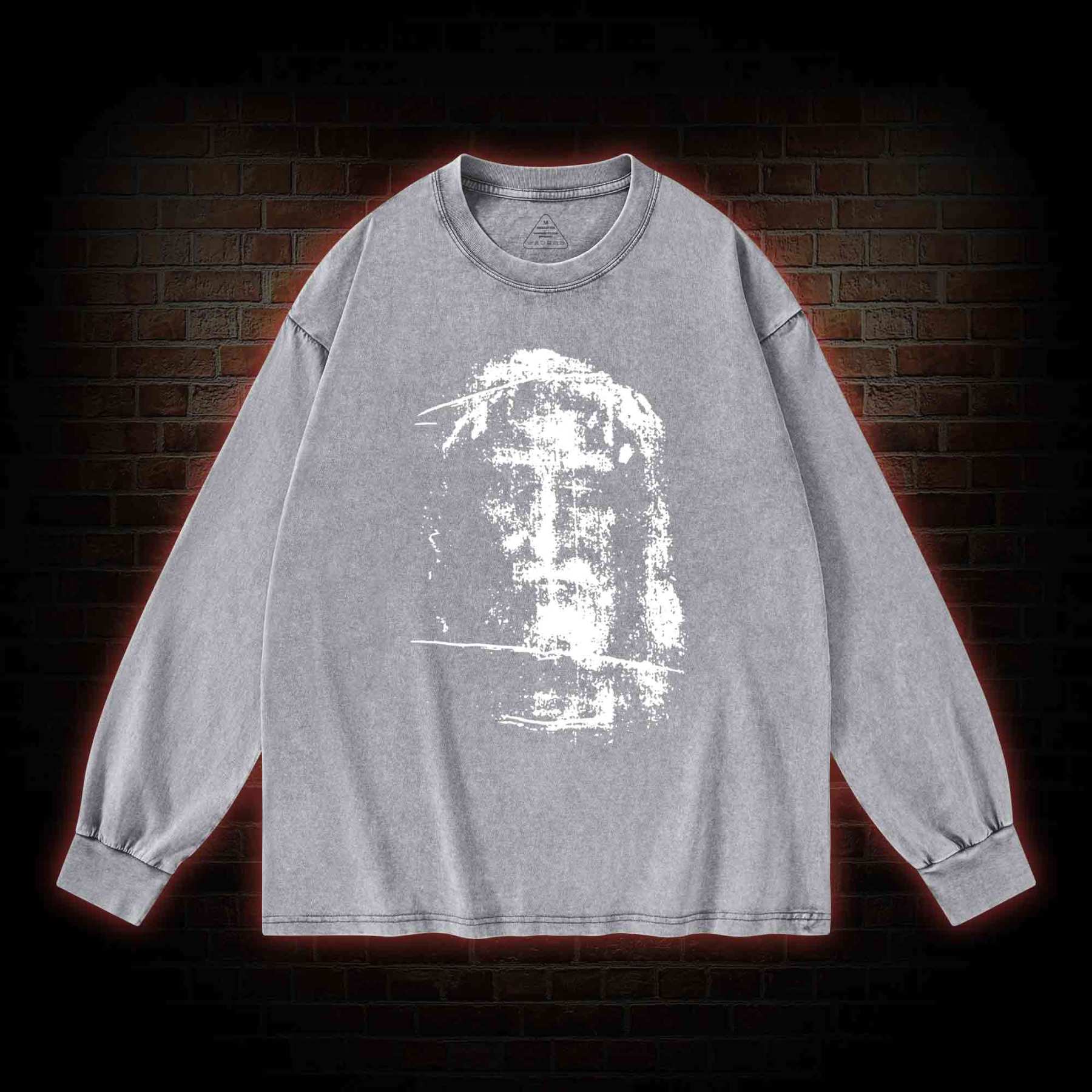 Jesus Christ Face Washed Long-Sleeve T-shirt