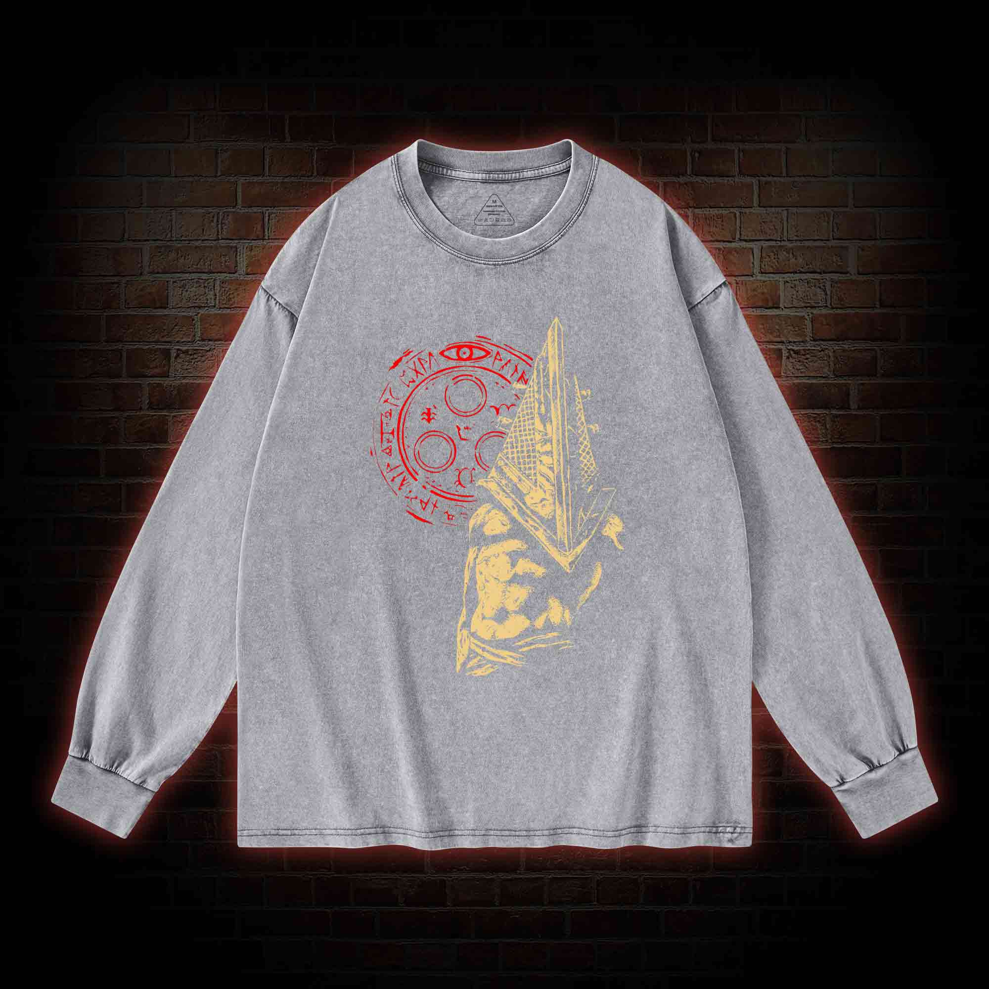 Pointy Man Washed Long-Sleeve T-shirt