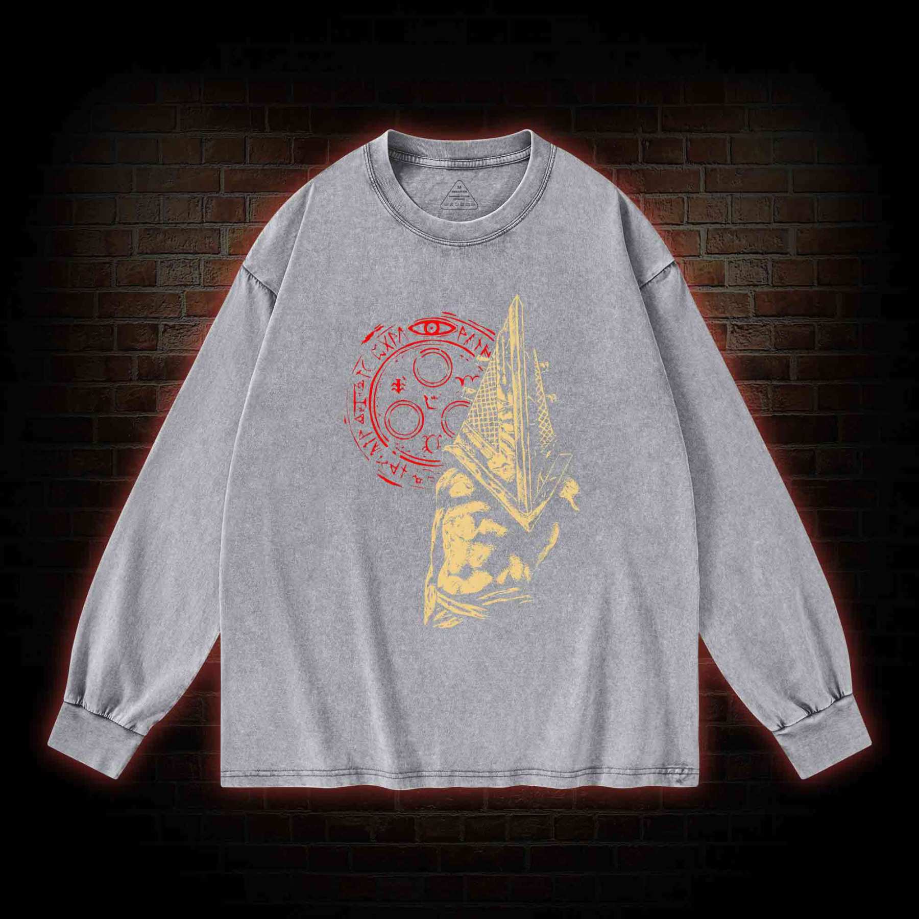 Pointy Man Washed Long-Sleeve T-shirt