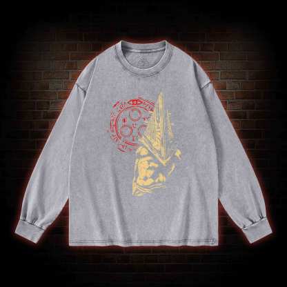 Pointy Man Washed Long-Sleeve T-shirt
