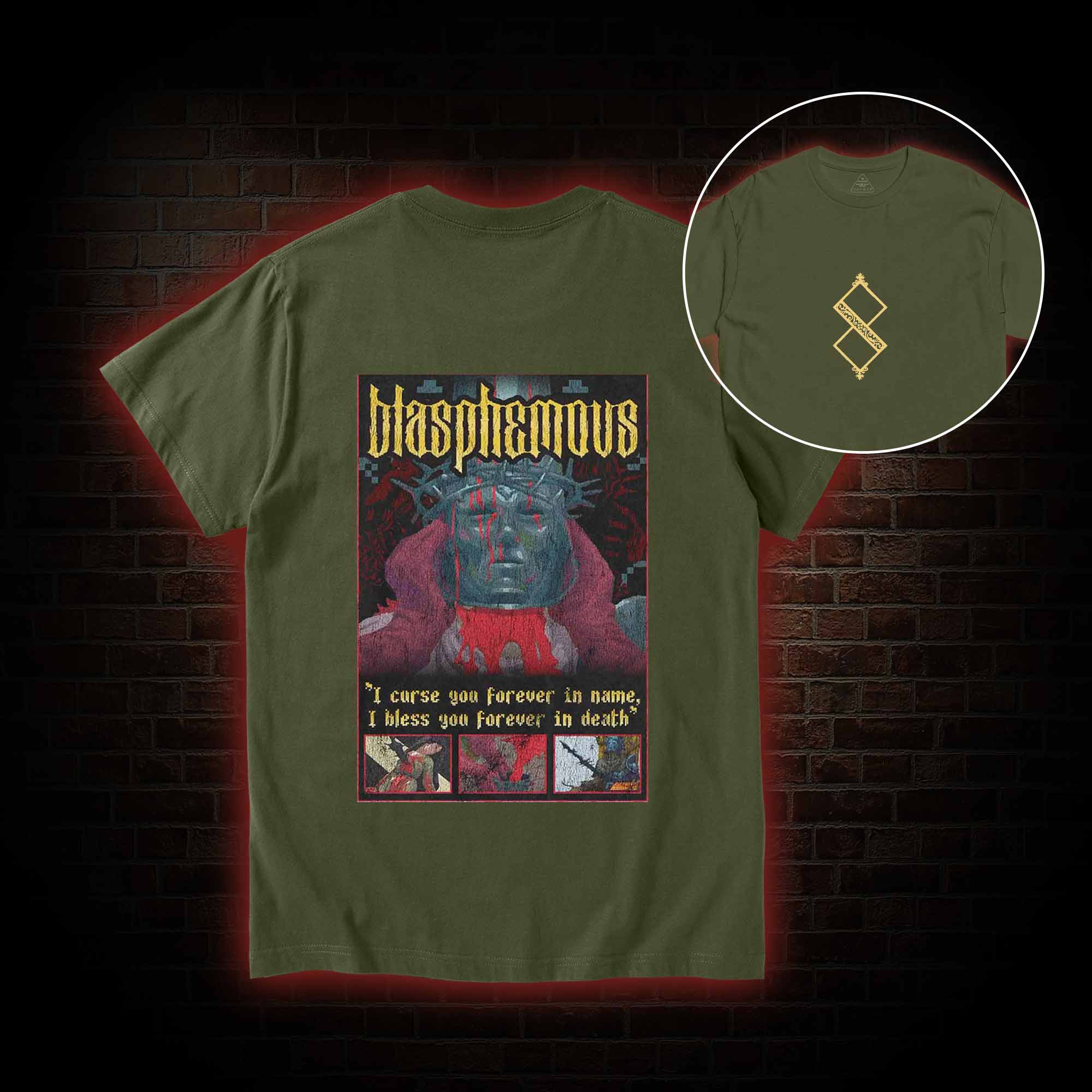 I Bless You Forever in Death Back Print T-Shirt