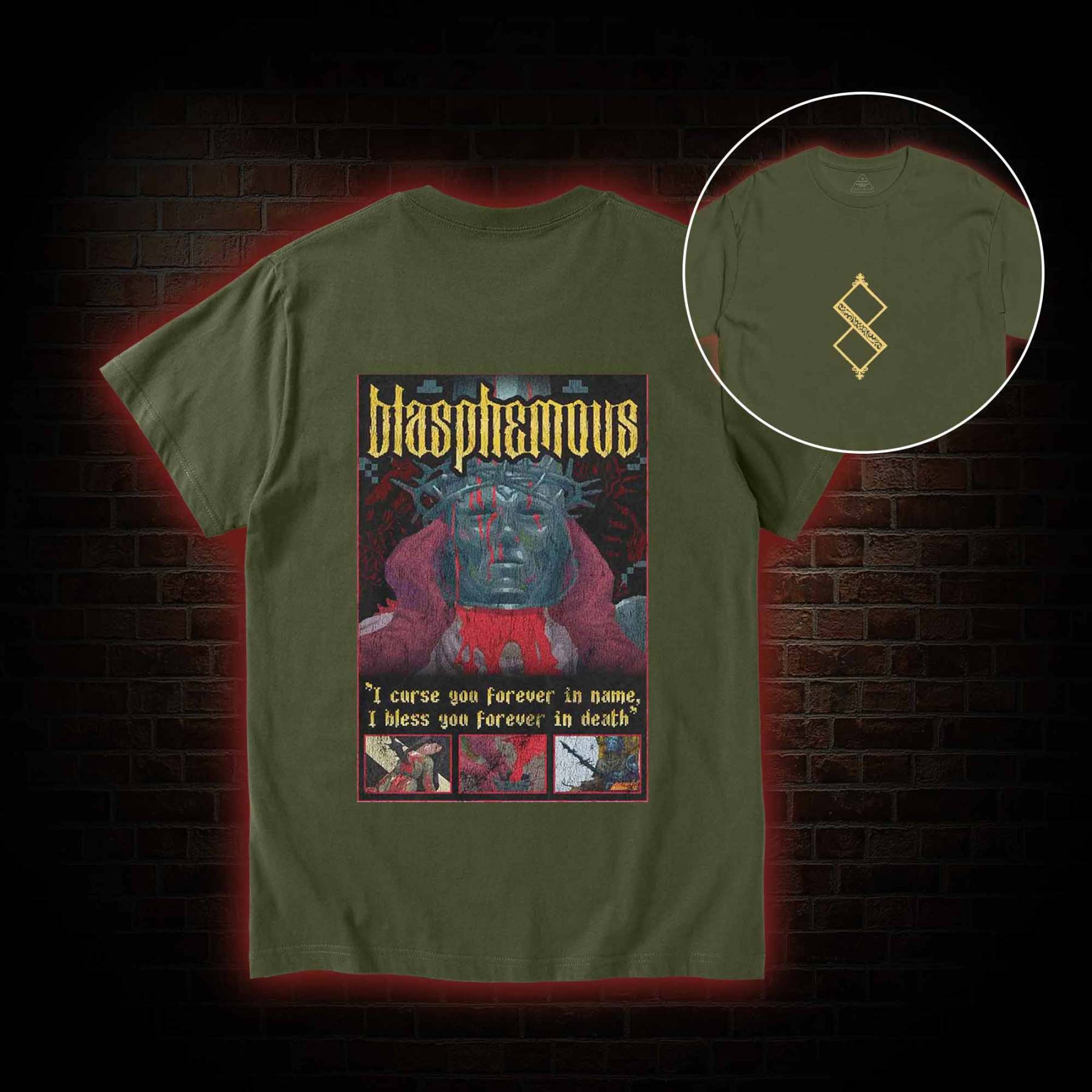 I Bless You Forever in Death Back Print T-Shirt