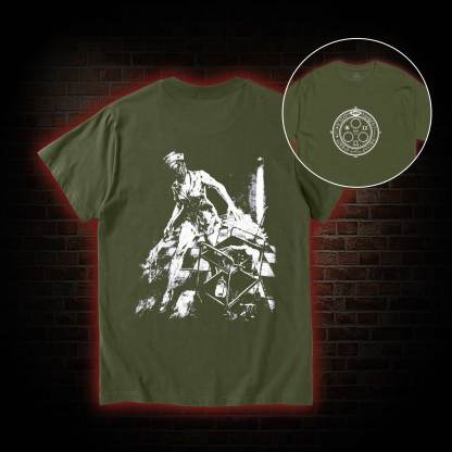 Retro Hello Nurse Back Print T-Shirt