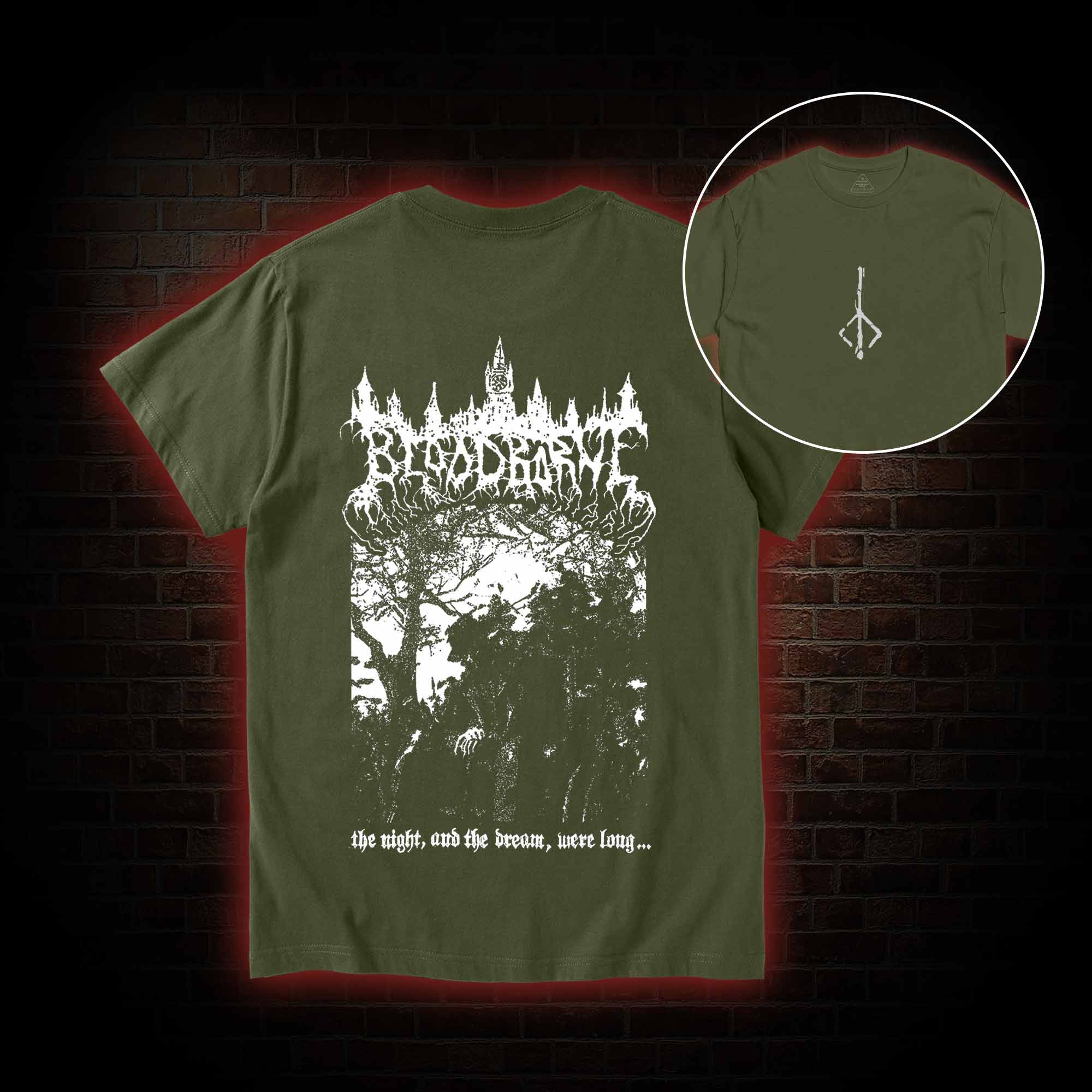 The Night and The Dream were Long Back Print T-Shirt