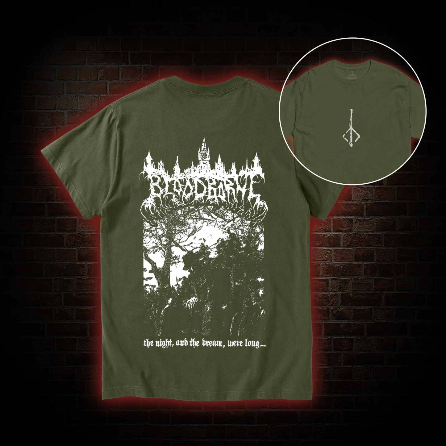 The Night and The Dream were Long Back Print T-Shirt