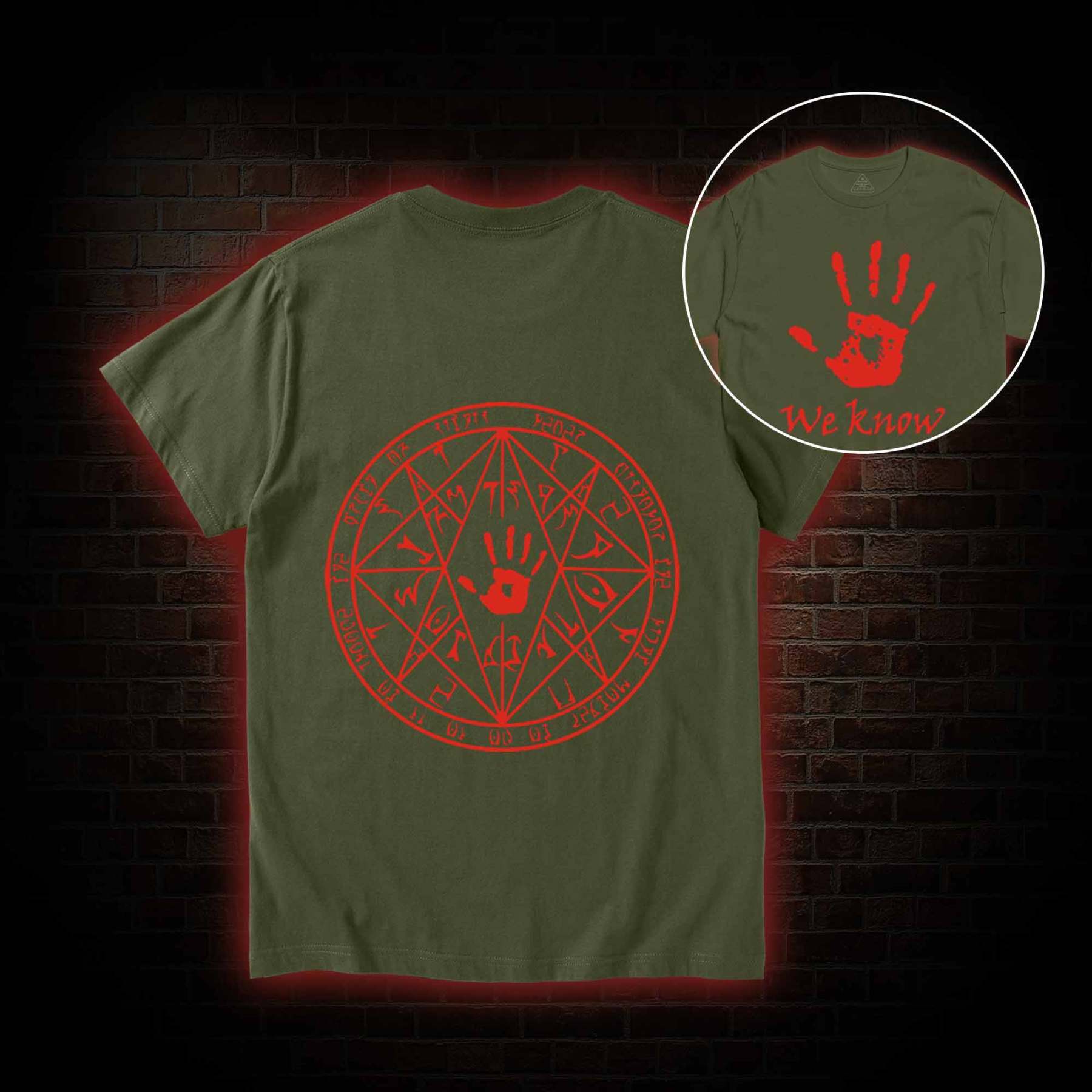 We Know Back Print T-Shirt