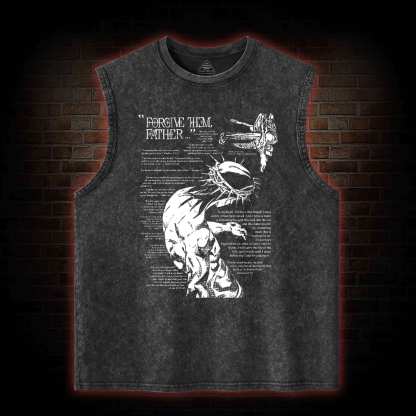 Forgive Them Father Washed Tank Top