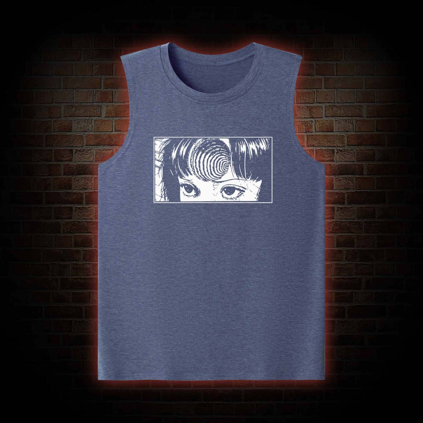 Creepy Girl Eyes, Spiral Horror Manga Tank Top