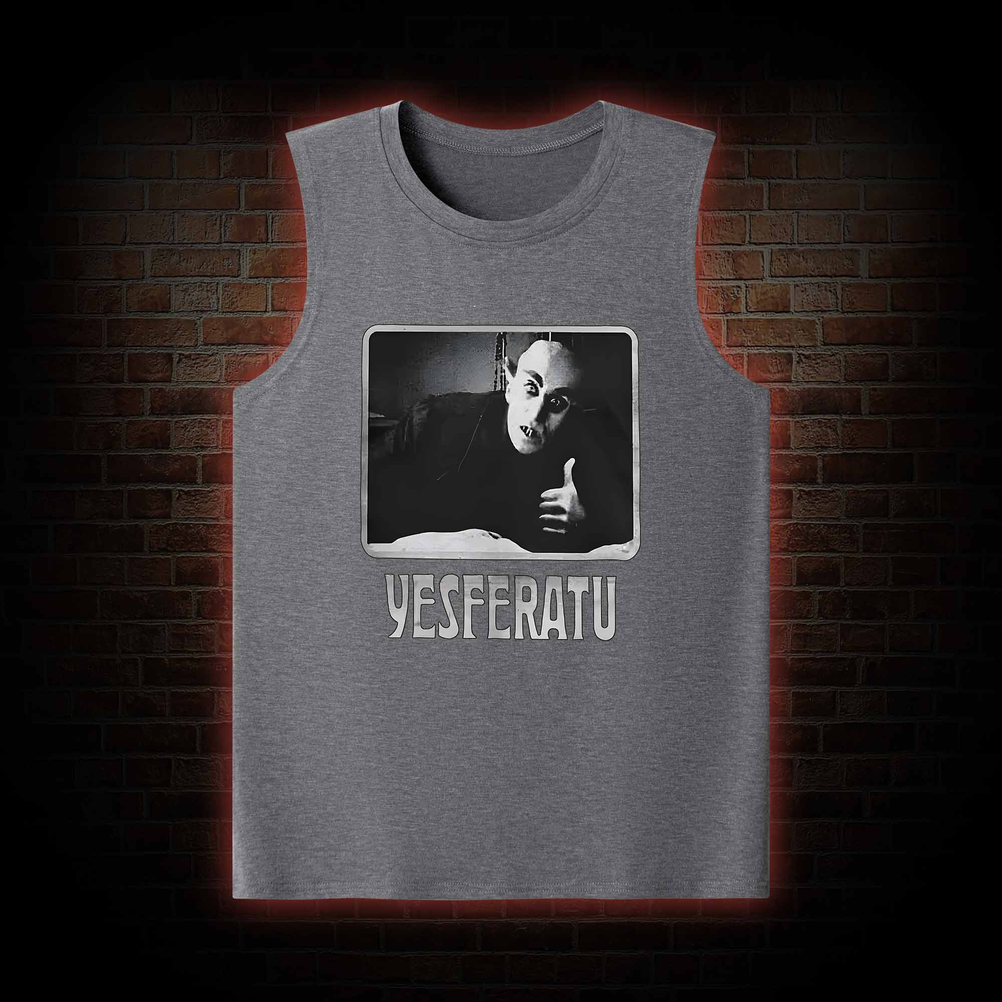Yesferatu Funny Horror Retro Tank Top