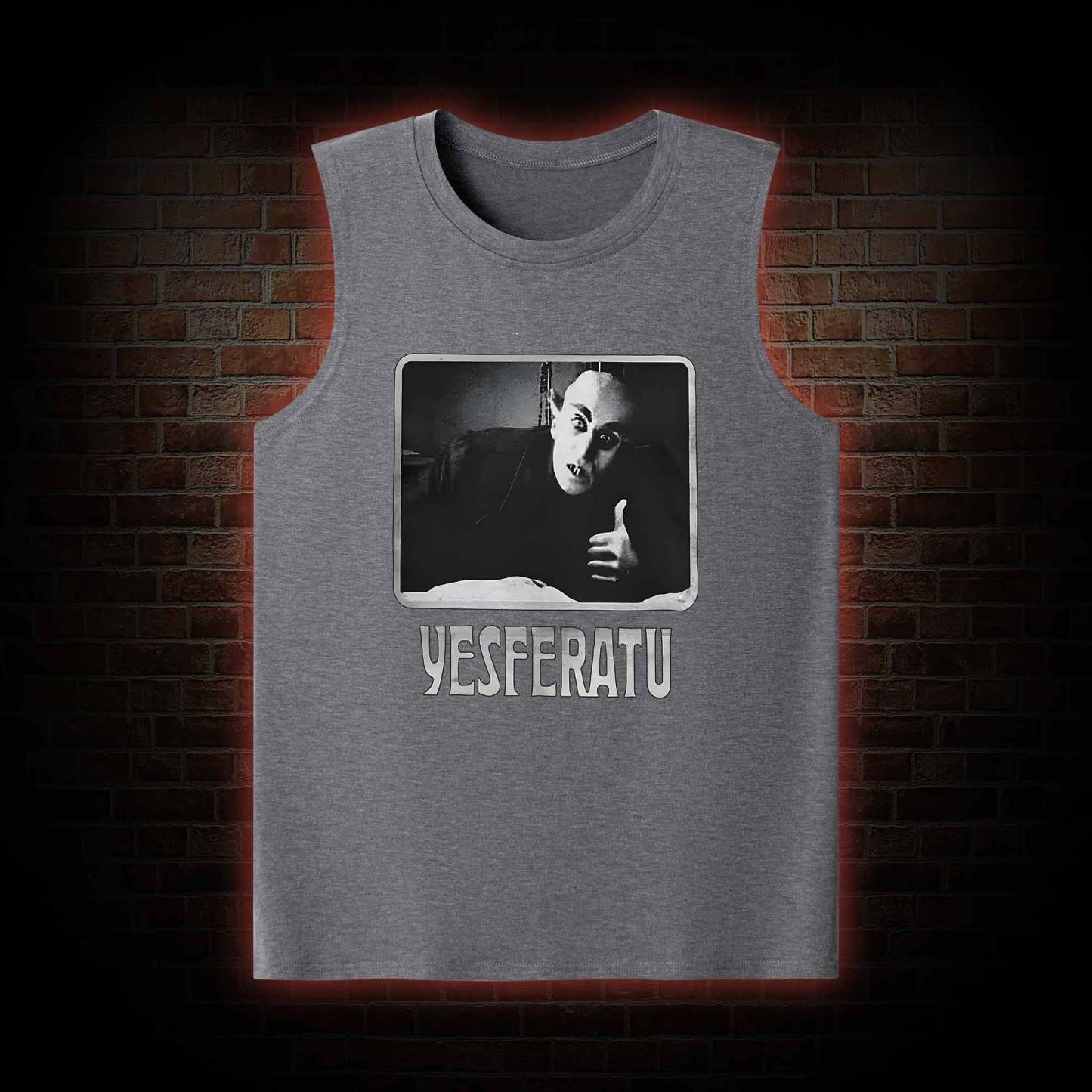 Yesferatu Funny Horror Retro Tank Top