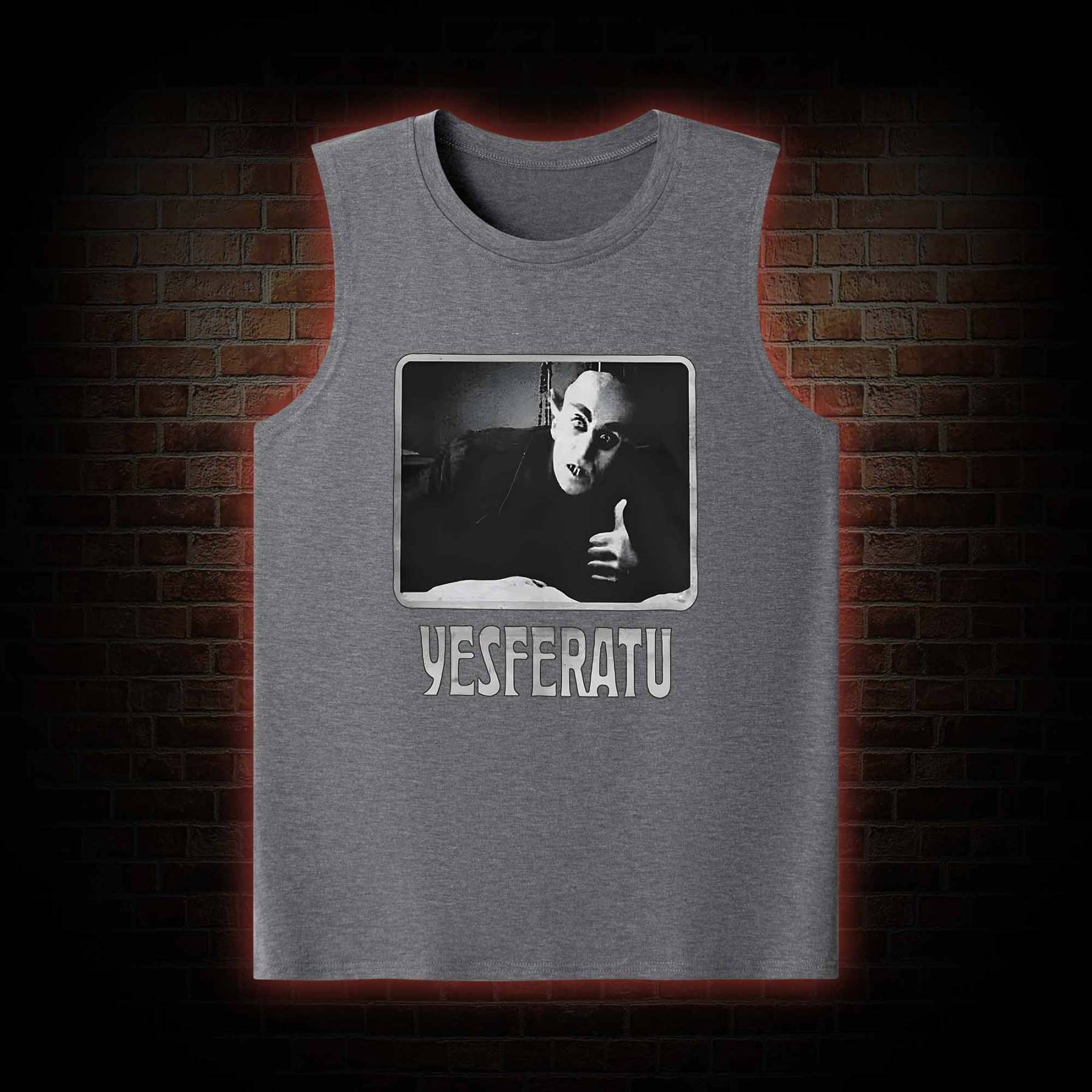 Yesferatu Funny Horror Retro Tank Top