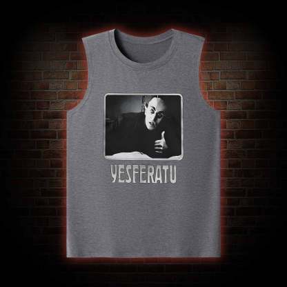Yesferatu Funny Horror Retro Tank Top