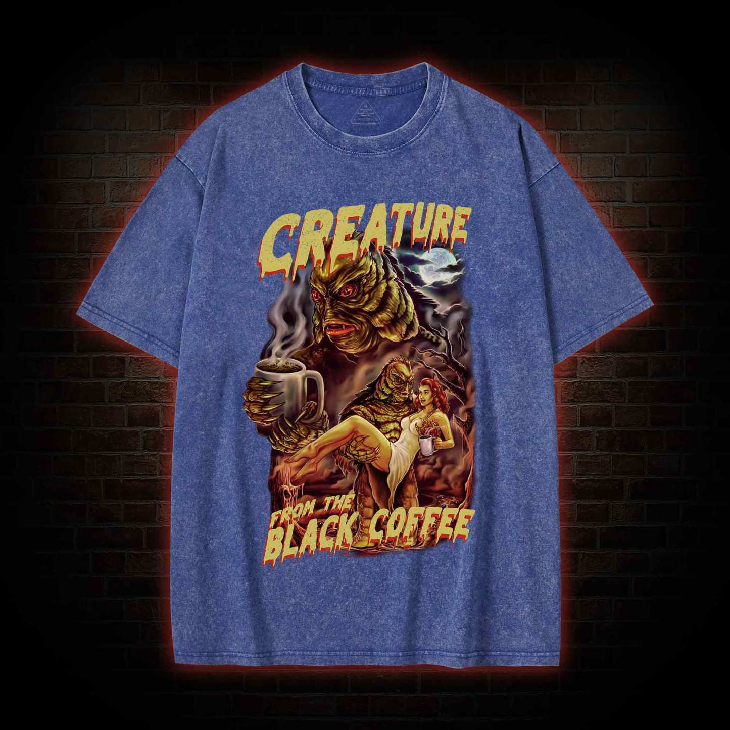 Creature From The Black Coffee Washed T-shirt