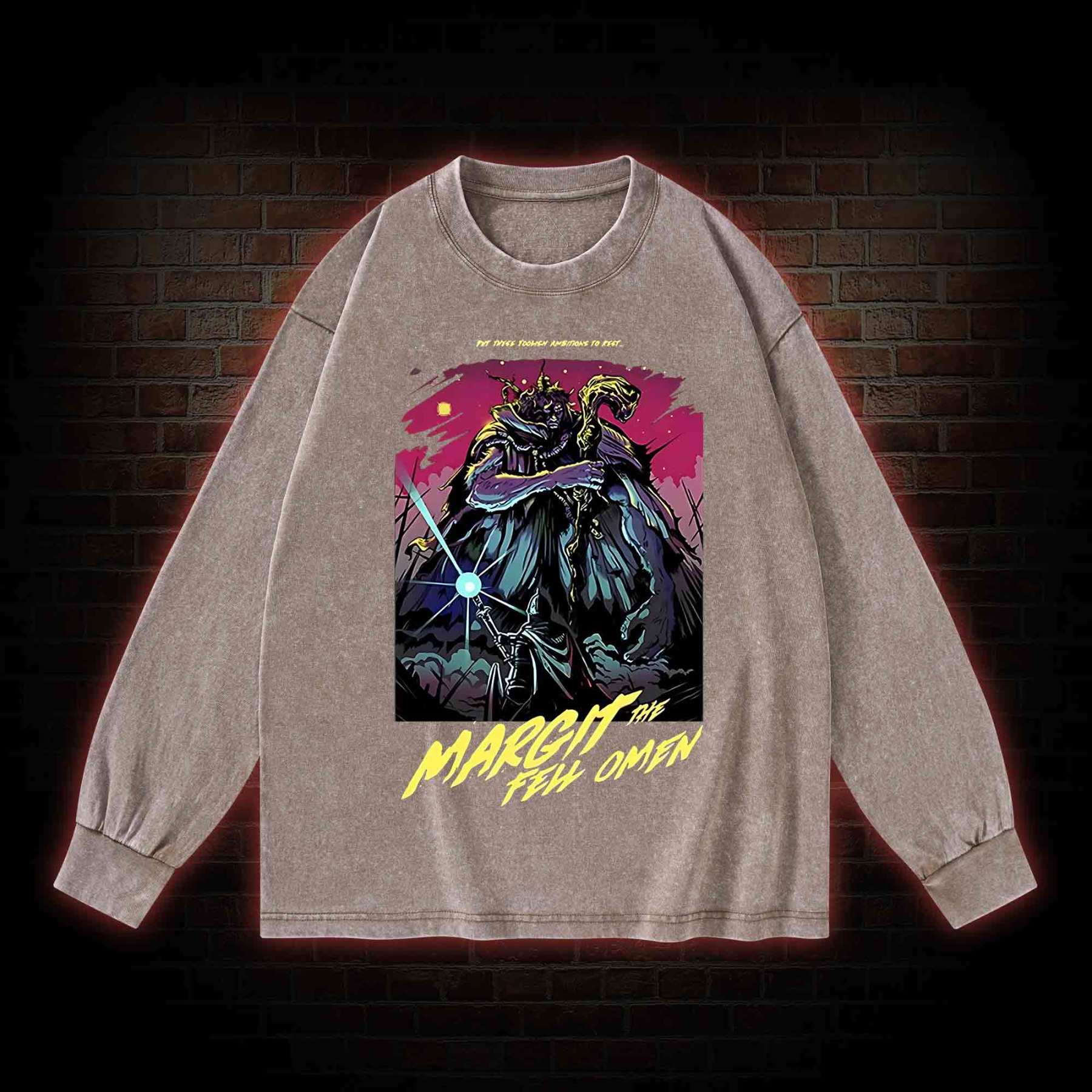 Put These Foolish Ambitions to Rest Washed Long-Sleeve T-shirt