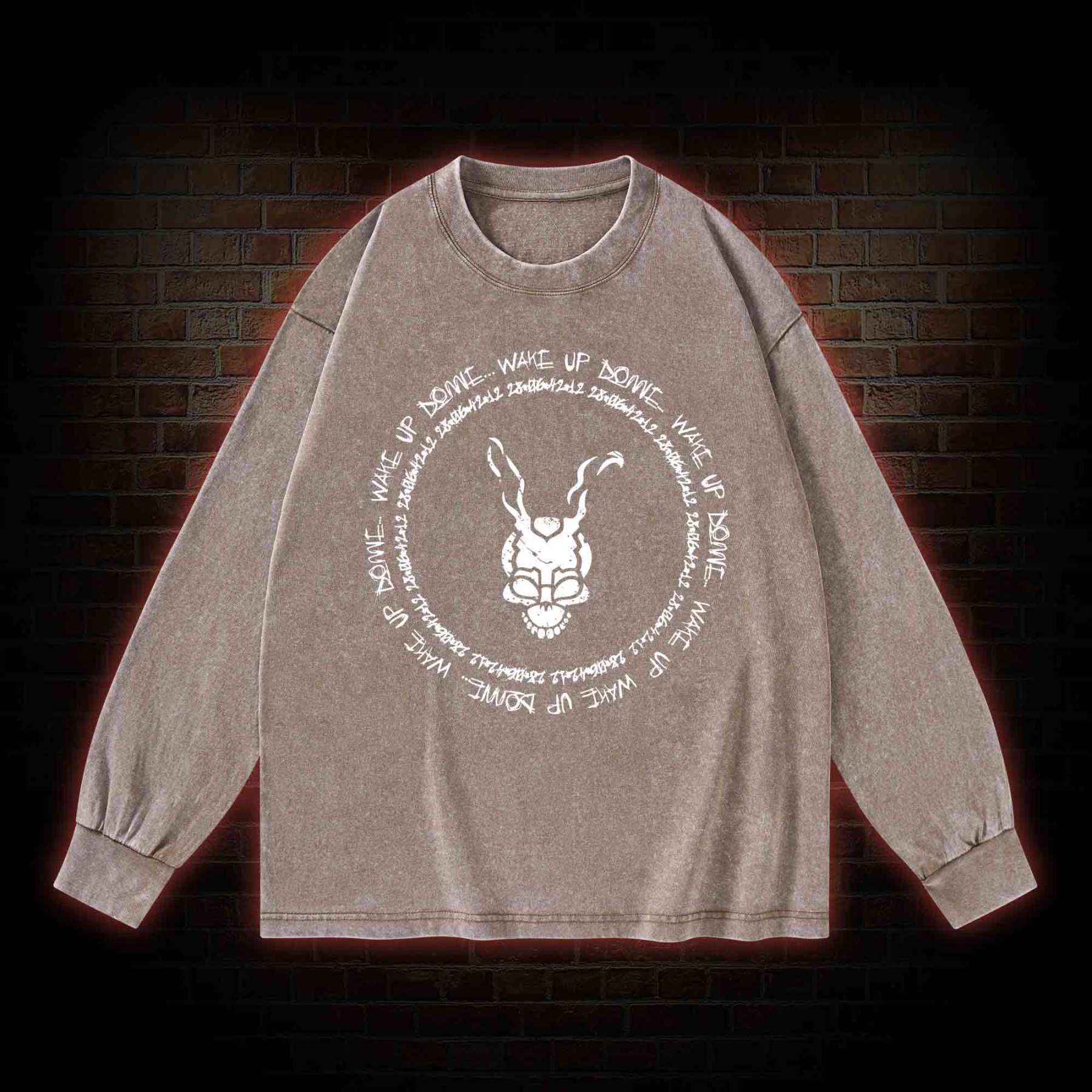 Wake Up Donnie Washed Long-Sleeve T-shirt