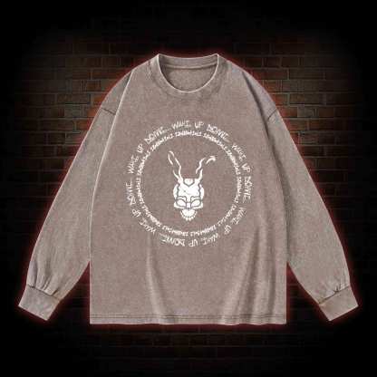Wake Up Donnie Washed Long-Sleeve T-shirt